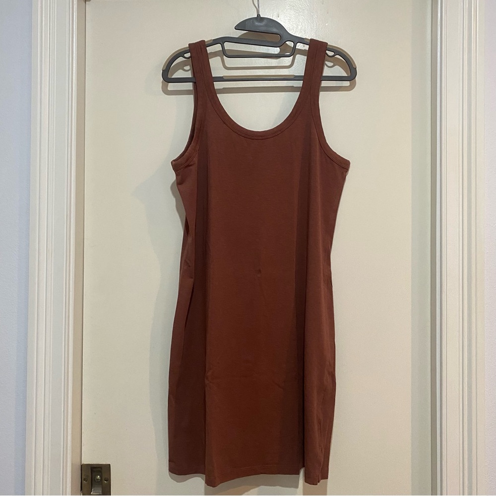 Rust Sleeveless Dress